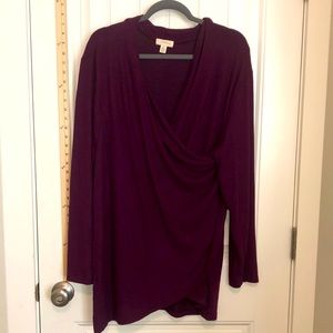 Cupio cross front, cozy wrap.